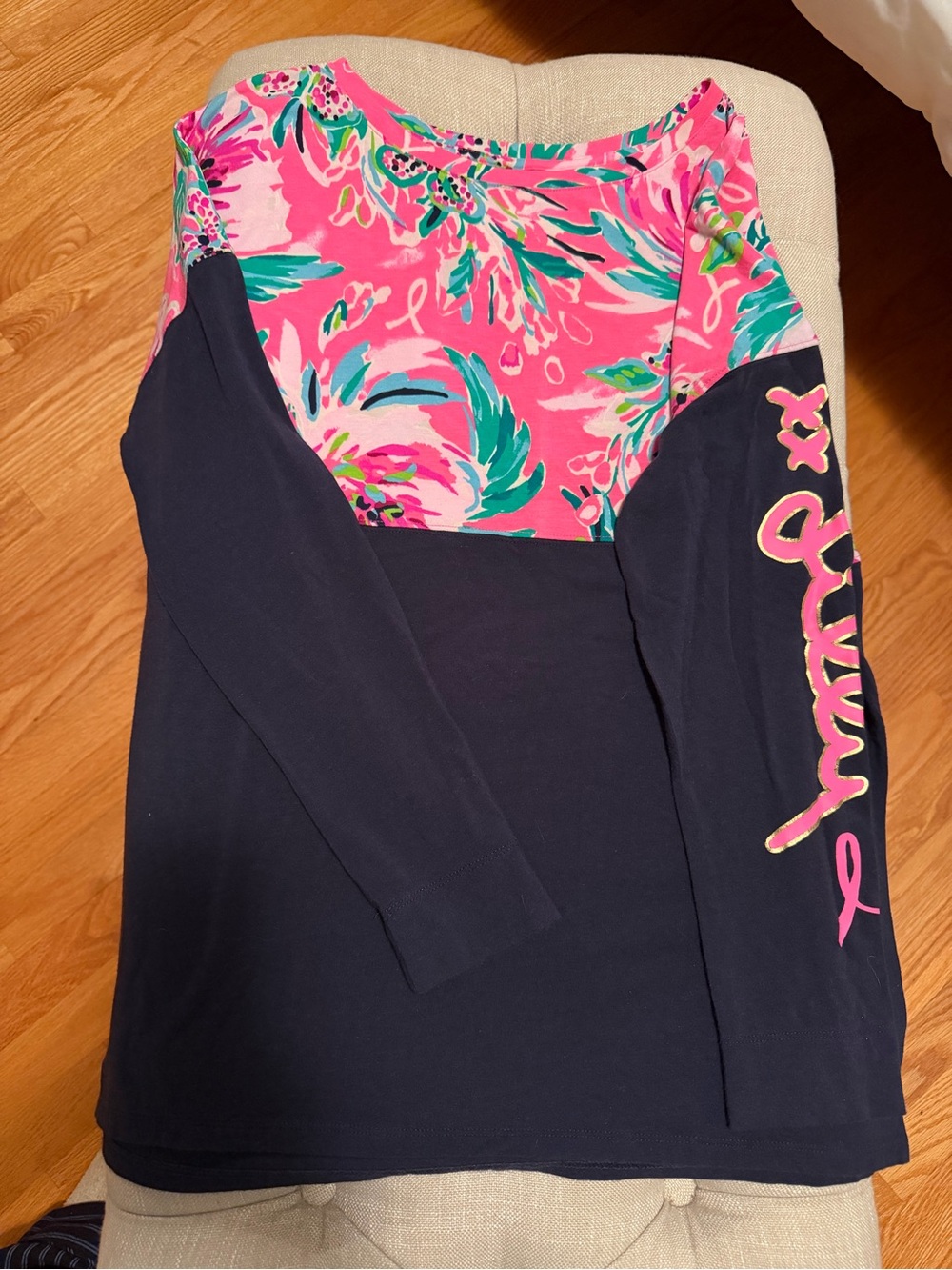 Lilly Pulitzer Pink Tropical Print Top